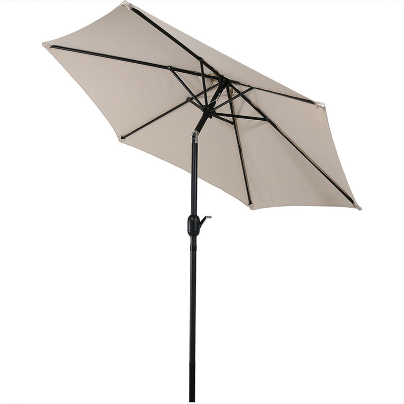 Sunnydaze 7.5' Aluminum Patio Umbrella with Tilt and Crank