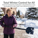 CASL Brands Steel Shock-Absorbing Driveway Ice Scraper with Extra-Thick Blade