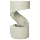 Sunnydaze Winding Showers Tabletop Fountain  displayed on a white background. The image features a brown tabletop fountain with a winding water feature design and decorative finish. This indoor or outdoor water accent adds a relaxing touch to patios, gardens, decks, offices, and living spaces.