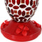 mosaic hummingbird feeder with red base