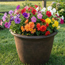 Sunnydaze Anjelica Polyresin Large Round Outdoor Planter