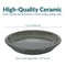 Sunnydaze Set of 4 Glazed Ceramic Planter Saucers