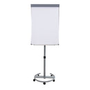 Sunnydaze Adjustable Rolling Magnetic Whiteboard with Flip Chart