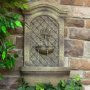 Sunnydaze Rosette Solar Wall Fountain