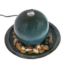 Sunnydaze Indoor Ceramic Tabletop Water Fountain with Orb - 7"