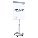 Sunnydaze Adjustable Rolling Magnetic Whiteboard with Flip Chart