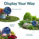 Sunnydaze Mosaic Glass Gazing Globe Ball - 10"