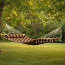 Sunnydaze 2-Person Quilted Fabric Double Hammock with Pillow