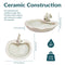 Sunnydaze Glazed Ceramic Fish Outdoor Water Fountain - 7"