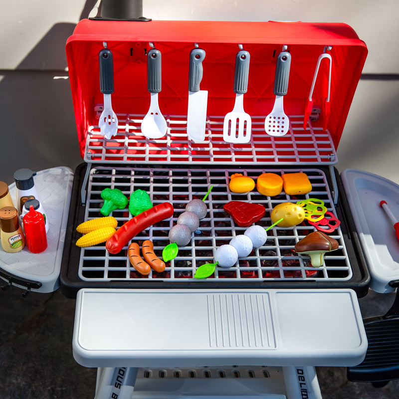 Sunnydaze Sizzle and Smoke Toy Grill Set for Kids Ages 3+