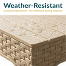 Sunnydaze Outdoor Square Plastic Adirondack Patio Side Table