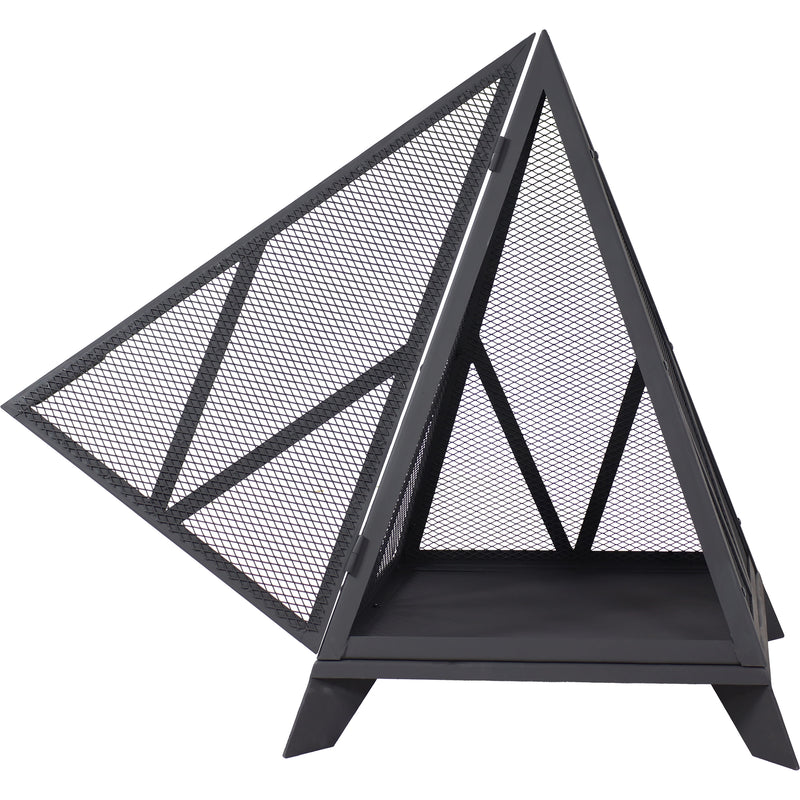 Sunnydaze Majestic Pyramid Heavy-Duty Steel Outdoor Fire Pit