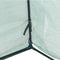 Sunnydaze Slanted Mini Cloche Greenhouse with Zippered Doors - Green