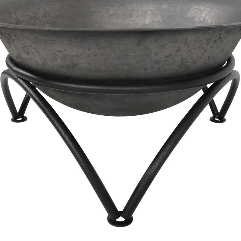 Sunnydaze Wood-Burning Cast Iron Fire Pit Bowl with Stand - 23.5" Diameter