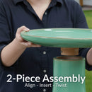 Sunnydaze Glazed Ceramic Outdoor Bird Bath