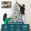 Sunnydaze Stately and Slim Artificial Christmas Tree - Unlit