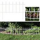 Sunnydaze 5-Piece Roman Garden Border Fence Set - 9 Overall Feet