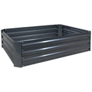 Sunnydaze Galvanized Steel Raised Garden Bed - Large Rectangle - 47-Inch