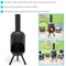 Sunnydaze 5' Outdoor Fire Pit Chiminea - Black