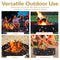 Sunnydaze Portable 36" Outdoor Fire Pit Ring with 360-Degree Cutouts