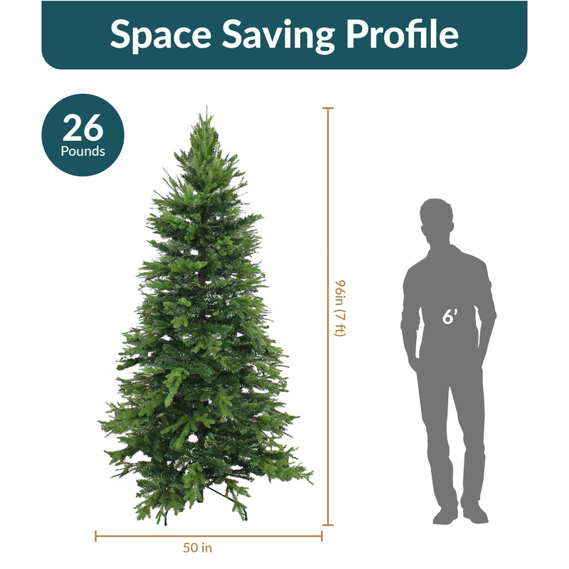 Sunnydaze Stately and Slim Artificial Christmas Tree - Unlit