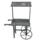 Sunnydaze Rustic, Vintage Flower Cart Display Stand with Wheels - Gray