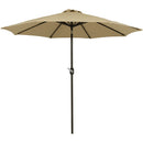 Sunnydaze 9' Aluminum Sunbrella Umbrella with Auto Tilt and Crank