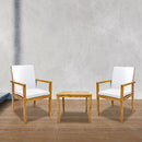Sunnydaze Rodanthe Outdoor Patio Dining Chairs with Cushions - Set of 2