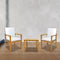 Sunnydaze Rodanthe Outdoor Patio Dining Chairs with Cushions - Set of 2