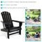 Sunnydaze All-Weather Lake-Style Adirondack Chair with Cup Holder