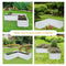 Sunnydaze Galvanized Steel L-Shaped Raised Garden Bed