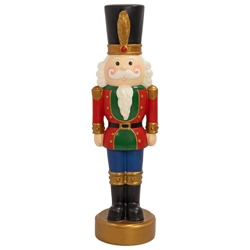 Sunnydaze Tommy the Toy Soldier Christmas Nutcracker Statue - 37" H