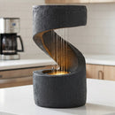 Winding Showers Tabletop Fountain on a tabletop setting