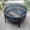 Sunnydaze Pheasant Hunting Fire Pit with Spark Screen - 30" Diameter