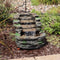 Sunnydaze Shale Falls Outdoor Fountain with LED Lights - 13"