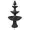 Sunnydaze Welcome 3-Tier Outdoor Water Fountain for Garden - 57"