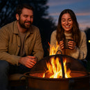 Sunnydaze 29" Cauldron Outdoor Wood-Burning Fire Pit with Spark Screen