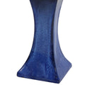 Sunnydaze Nantes Outdoor Ceramic Bird Bath - Cerulean Blue -  16" H