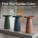 Sunnydaze Gleeful Garden Metal Outdoor Bird Bath - UV-Resistant Finish