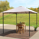 Sunnydaze 10' x 10' Steel Gazebo with Weather-Resistant Fabric Top