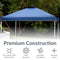 Sunnydaze Premium Oxford Fabric Pop-Up Canopy Shade with Vent