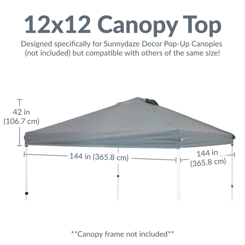 Sunnydaze Premium Oxford Fabric Pop-Up Canopy Shade with Vent