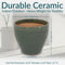 Sunnydaze Resort Glazed Ceramic Planter
