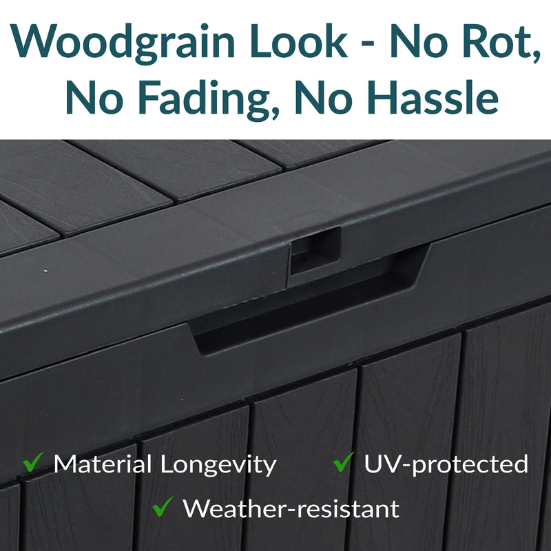 Sunnydaze Outdoor Lockable Deck Storage Box