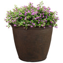 Sunnydaze Anjelica Polyresin Large Round Outdoor Planter