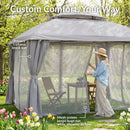 Sunnydaze 10' x13' Gazebo with Screens and Privacy Walls