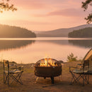 Sunnydaze 29" Cauldron Outdoor Wood-Burning Fire Pit with Spark Screen