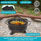 Sunnydaze Arrow Motif Steel Wood-Burning Fire Pit with Spark Screen - 36"