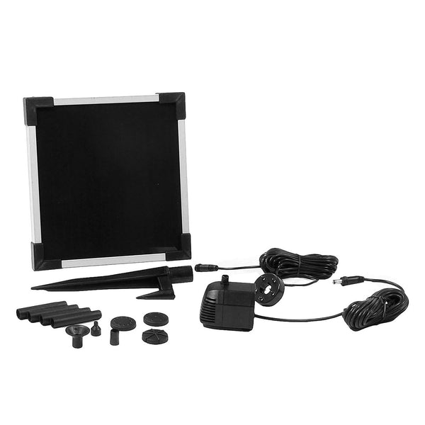 Sunnydaze Solar Pump and Panel Kit with Battery Pack - 65 GPH - 36