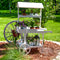 Sunnydaze Country Market Flower Cart Display Stand - 49.25” H - White